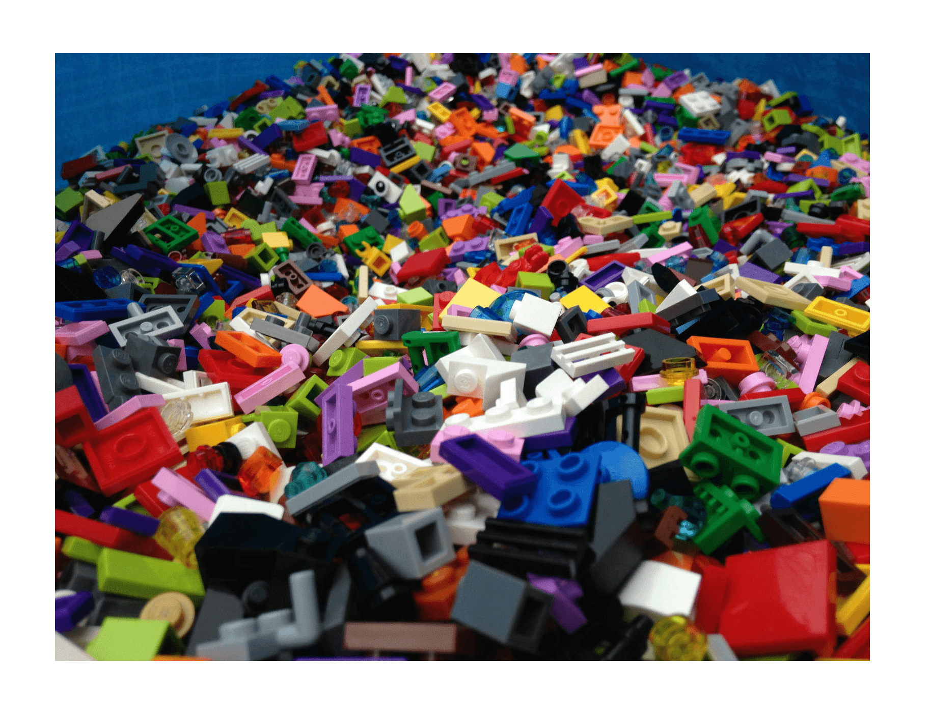 RANDOM 2 Pound bag Bulk Lot Lego Mixed Pieces spare parts city train town 