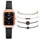 thumbnail image 1 of Reloj de pulsera para mujer de cuero con esfera verde cuadrada a la moda para mujer, conjunto de pulsera de cuarzo Wmkox8yii gfajkfgbkjabf2013, 1 of 1
