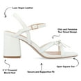 thumbnail image 3 of Journee Collection Womens Issmia Two Tone Covered Block Heel Multi Strap Sandals, 3 of 7