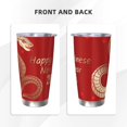 thumbnail image 3 of Año de la serpiente 2025 Feliz Año Nuevo chino 2025 Vaso de acero inoxidable Taza de café de viaje de 20 oz Taza térmica portátil con tapas, 3 of 7