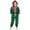 Blackish Green, variant on Kids Christmas Romper Girls Elf Fleece Onesie Long Sleeve Zipper Jumpsuit Winter Warm Playsuit for Xmas Party