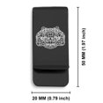thumbnail image 2 of Stainless Steel Geometric Polygon Crocodile Animal Classic Slim Money Clip Credit Card Holder, 2 of 2