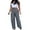 Black, variant on PEASKJP Petite Pants for Women Casual High Waist Wide Leg Pants, Blue XXL