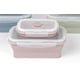 thumbnail image 3 of Contenedor de alimentos de silicona plegable de Color Morandi cuadrado, fiambrera Bento portátil, microware para el hogar, cocina, almacenamiento de alimentos al aire libre, 3 of 5