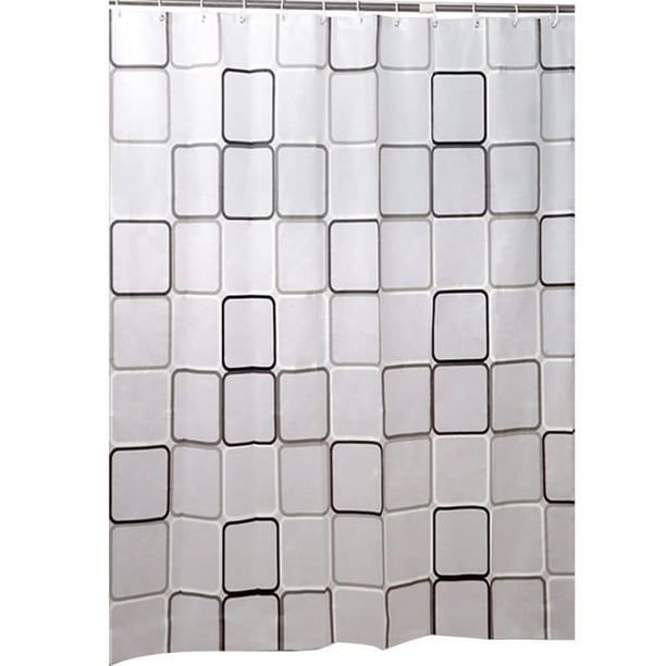 Mold and Mildew Resistant Shower Curtain with hooks 71 Inches by 79 Inches 7 types option