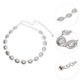 thumbnail image 4 of Cadenas de cintura ovaladas ajustables para mujeres de Unique Bargains en tono plateado, 4 of 6