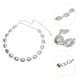 thumbnail image 4 of Cadenas de cintura ovaladas ajustables para mujeres de Unique Bargains en tono plateado, 4 of 6