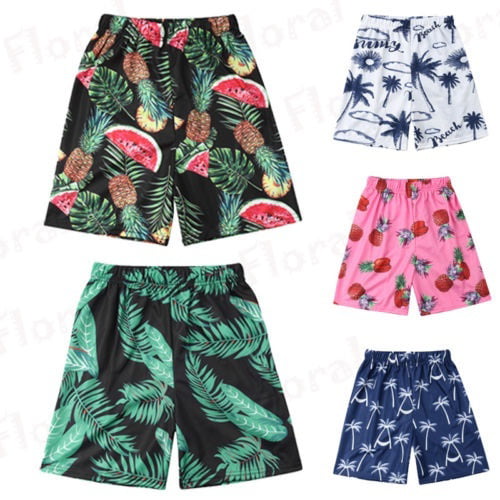 New Cartoon Fashion The Beautiful Cat Standing On The Shell Mens Beach Pants Casual Shorts For Man