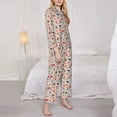 thumbnail image 3 of Lsque Paris Pattern Long Sleeve Pajama Set for Women - Soft 2-Piece Sleepwear and Loungewear Set with Pockets, Comfy Nightwear-X-Large, 3 of 7