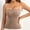 Coffee, variant on HOMBOM Womens Slim Tank Top with Built in Bra Summer Camisole Gray Sleeveless Fitted Top for Ladies