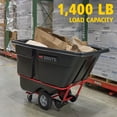 thumbnail image 4 of Rubbermaid Commercial Products BRUTE Tilt Dump Truck/Trash Cart/Garbage Collection/Recycling, 1 Cubic Yard, Heavy Load Capacity, 2,100 lbs., Black, (FG131600BLA), 4 of 7