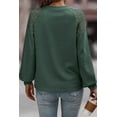 thumbnail image 4 of FOLUNSI Stylish Green Lace Pullover - Versatile & Flattering!, 4 of 8