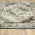 thumbnail image 5 of HomeRoots 10' X 13' Black Grey Tan And Ivory Oriental Power Loom Stain Resistant Area Rug, 5 of 10