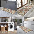 thumbnail image 2 of Multicolor Ethnic Paisley and Floral Pattern Kitchen Rug Mat,Kitchen Runner Rugs Non Skid Washable,Decorative Kitchen Floor Mats for Kitchen,Sink,Laundry,17"X47", 2 of 5