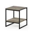 thumbnail image 5 of Furinno Camnus Side Table, 2-Tier Grey End Table with Metal Frame, Square Night Stand with Open Shelf, Bedside Table, Easy Assembly, for Living Room, Bedroom, Grey Oak, 5 of 5