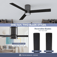 thumbnail image 3 of Prominence Home 52" Espy Gun Metal Remote Control Ceiling Fan, 3 Blades, 3 of 10