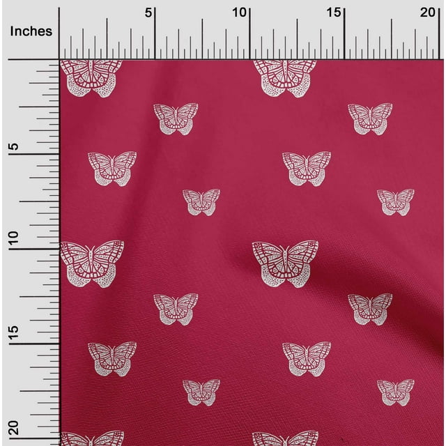 oneOone Organic Cotton Poplin Twill Fabric Block Print Fabric By Yard 42 Inch Wide