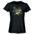 thumbnail image 1 of Playera de Mujer con Estampado Corazón Brillante en la oscuridad Retro Epoca de los 80´s Colores Fosforescentes | Diseños retro y vintage, 1 of 4