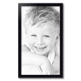 thumbnail image 2 of ArtToFrames 16" x 28" Satin Black Bull Nose Picture Frame, 16x28 inch Black Wood Poster Frame (WOM-1417), 2 of 7