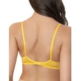 thumbnail image 3 of Wingslove Women's Sexy 1/2 Cup Lace Bra Balconette Mesh Underwired Demi Shelf Bra Unlined See Through Bralette,Yellow 36DD, 3 of 7