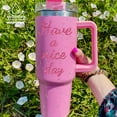 thumbnail image 3 of 8 Sheets Glitter Letter Stickers for Stanley Cup, Alphabet Name Tags for Water Bottles, Vinyl Waterproof Personalized Letter Number Logo for Stanley Tumbler Accessories (Pink), 3 of 7