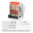 thumbnail image 5 of VEVOR Commercial Hot Dog Steamer - 2-Tier Electric Bun Warmer, 28.5QT with Slide Doors, 5 of 11