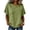 33# Green, variant on Women's Bohemian Linen Blouses Round Neck Short Sleeve Fringe Trim Shirts Loose Fit Flowy Casual Summer Vacation Tops Purple XL