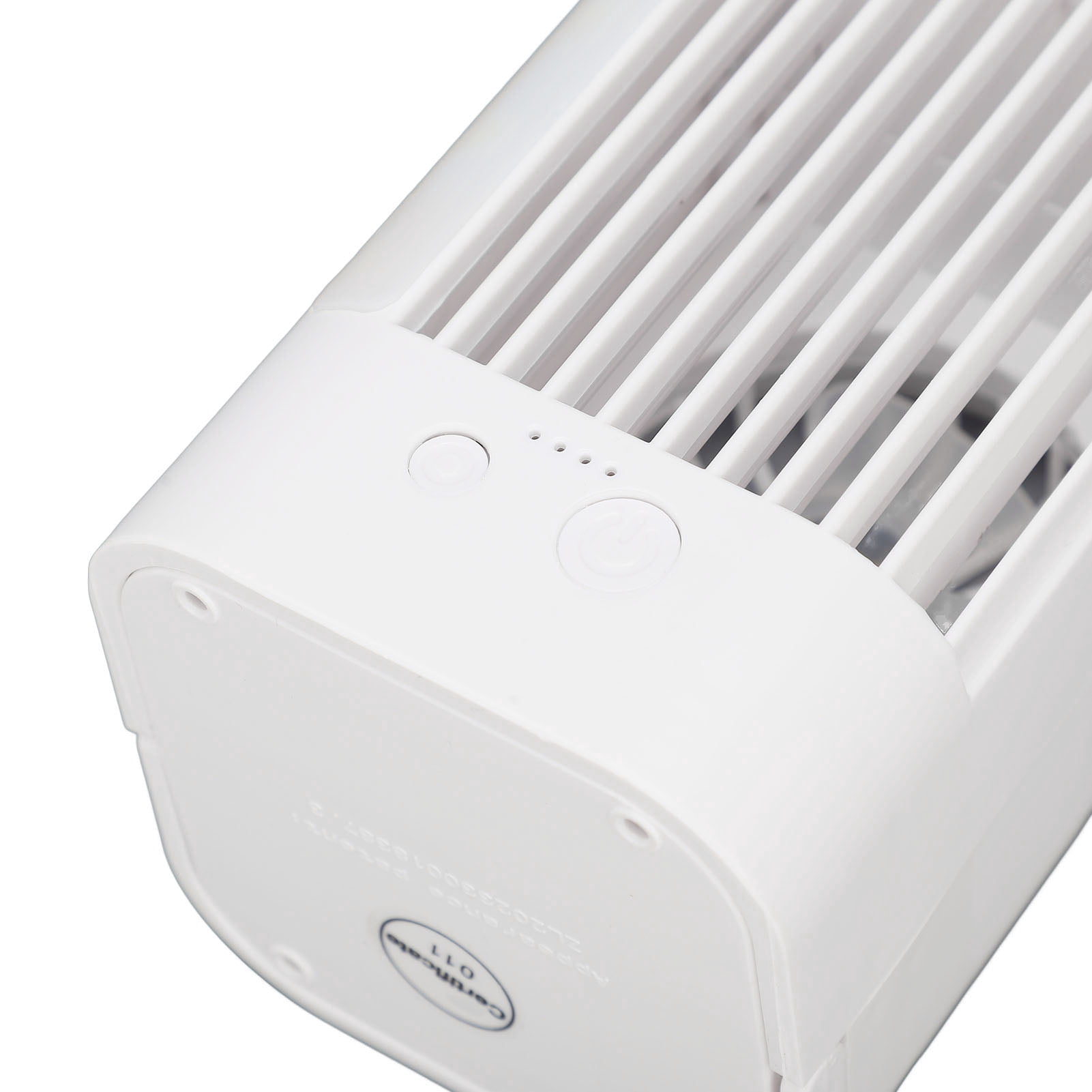 YAHHU Portable Air Conditioner with Light USB Plug 3 Speed Dual Fans Mini Air Cooler 120mL Water Tank Desktop Fan (8.7 inches / 22.1 cm)