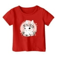 thumbnail image 3 of Girls Shirts Size 2-3 Girls Clothes Girl's Cute Easter Print Round Neck Short Sleeved Casual T Shirt Top 7440, 3 of 3