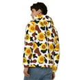 thumbnail image 4 of Honeii Sunflower Cow Print Hoodies for Men, Pullover & Full Zip, Breathable Zip up Hoodie, Sweatshirt-3X-Large, 4 of 5