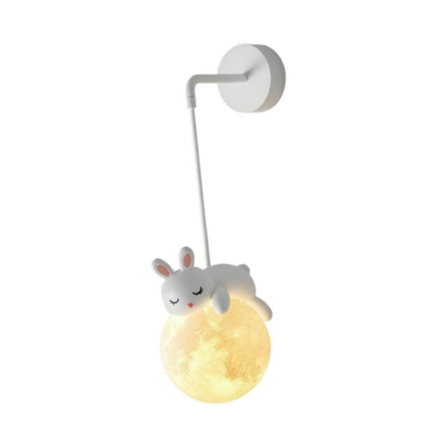 Lámpara colgante moderna para habitación infantil, decorativa, nórdica, con dibujos animados Conejito