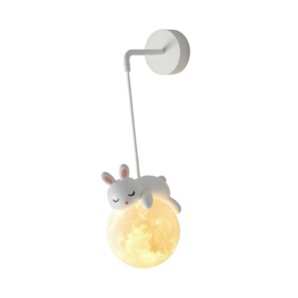 Lámpara colgante para habitación infantil, bonita iluminación para habitación de niñas y niños, dormitorio infantil. Conejito
