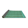 thumbnail image 2 of Ahgly Company Indoor Rectangle Oriental Turquoise Blue Modern Area Rugs, 8' x 10', 2 of 4