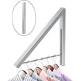 thumbnail image 3 of Wall Mounted Coat Rack Foldable Wall Mounted Drying Rack Retractable Hanger Coat Rack Collapsible Hanger, 3 of 5