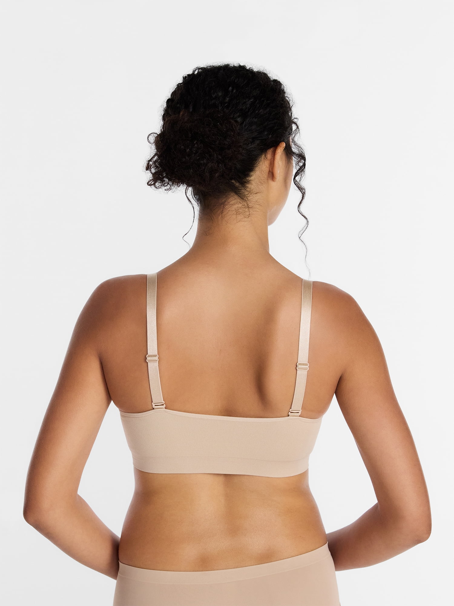 Joyspun Women’s Seamless Plunge Pullover Bralette, Sizes S-XXXL