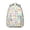 White, variant on Artistic Dog Print Backpack with Watercolor Dog Artwork, Featuring Paw Prints and Bones, Suitable for School and Travel