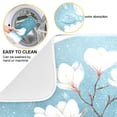 thumbnail image 2 of Iauyy Dish Drying Mat for Kitchen Counter, Super Absorbent & Hanging 16x18 / 18x24 Inch (S/M) White Magnolia Tree, 2 of 8