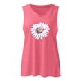 thumbnail image 3 of Wycnly Tank Top for Women Summer Tops for Women 2025 Workout Sports Breathable Loose Fit Tank Top Trendy Daisy Print Sleeveless Blouses Ladies Sleeveless Shirt, 3 of 3