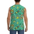 thumbnail image 4 of Pofeuu Funny Animals in Jungle Print Men's Muscle T-Shirt, Sleeveless, Muscle Tank, Classic Muscle Tee Top For Men Casual Sleeveless Muscle T-Shirt Trendy Clothes-Small, 4 of 7
