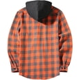 thumbnail image 6 of Aihuaihua Boys Plaid Button Down Shirt Kids Long Sleeve Casual Plaid Lightweight Jacket Teen Girls Coat with Hood Back to School Preppy Clothes Unisex Size 5-16T, 6 of 8