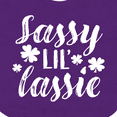 thumbnail image 4 of Inktastic Saint Patrick's Day Sassy Lil' Lassie with Shamrocks Boys or Girls Baby Bib, 4 of 4