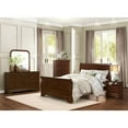 thumbnail image 2 of Pemberley Row Wood Cherry Sleigh Bed Rectangular 50"H x 62.5"W x 88.5"D Unassembled, 2 of 7