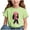 Green, variant on Ahuyic Summer Toddler Solid Color T-Shirt,Kids Casual Top,Printed Pattern T-shirt With Short Sleeves For Children In The Back Of School Season Round Neck Half Sleeve Casual Versatile Top