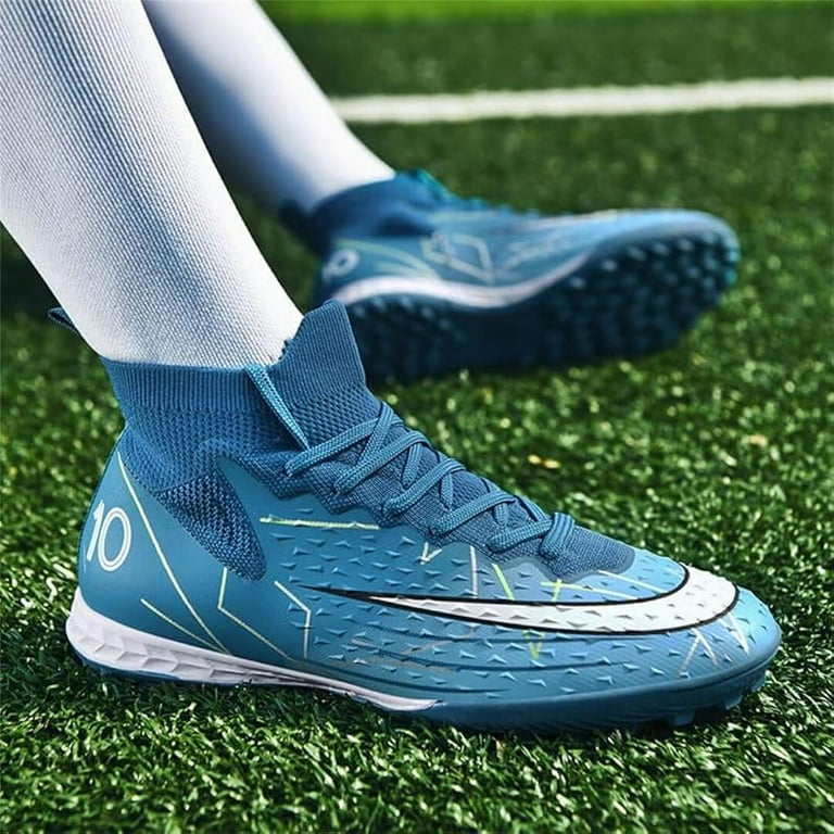 Football Training Shoes Men Unisex High-Top Turf Soccer Shoes