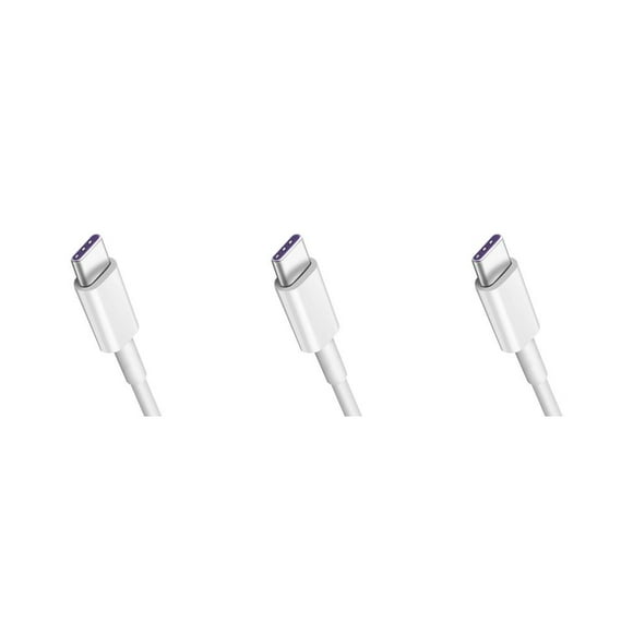 Wisewang 0 .25/1/1 .5/2m Replacement for for 5A USB Type C Cable Mobile Phone USB -C Fast Charging Cord USB -C Type -C Cable white 2m 3Set