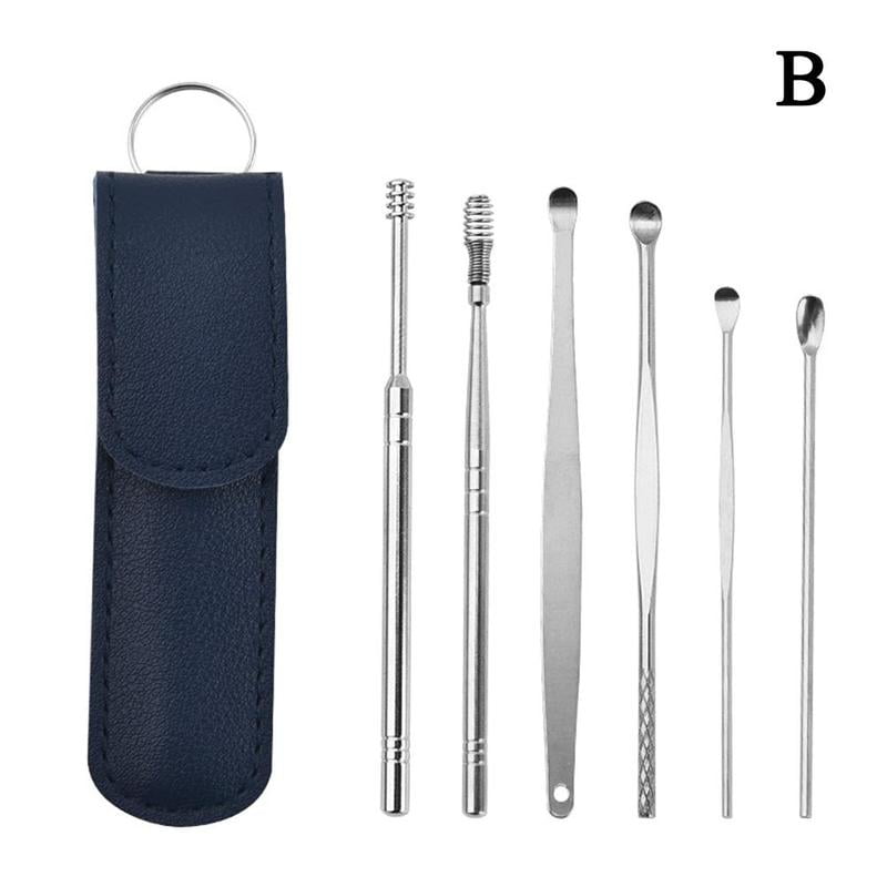 Steel Ear Scoop Doubleheaded Screw Ear Scoop Ear Cleaner Ear Scoop Ear