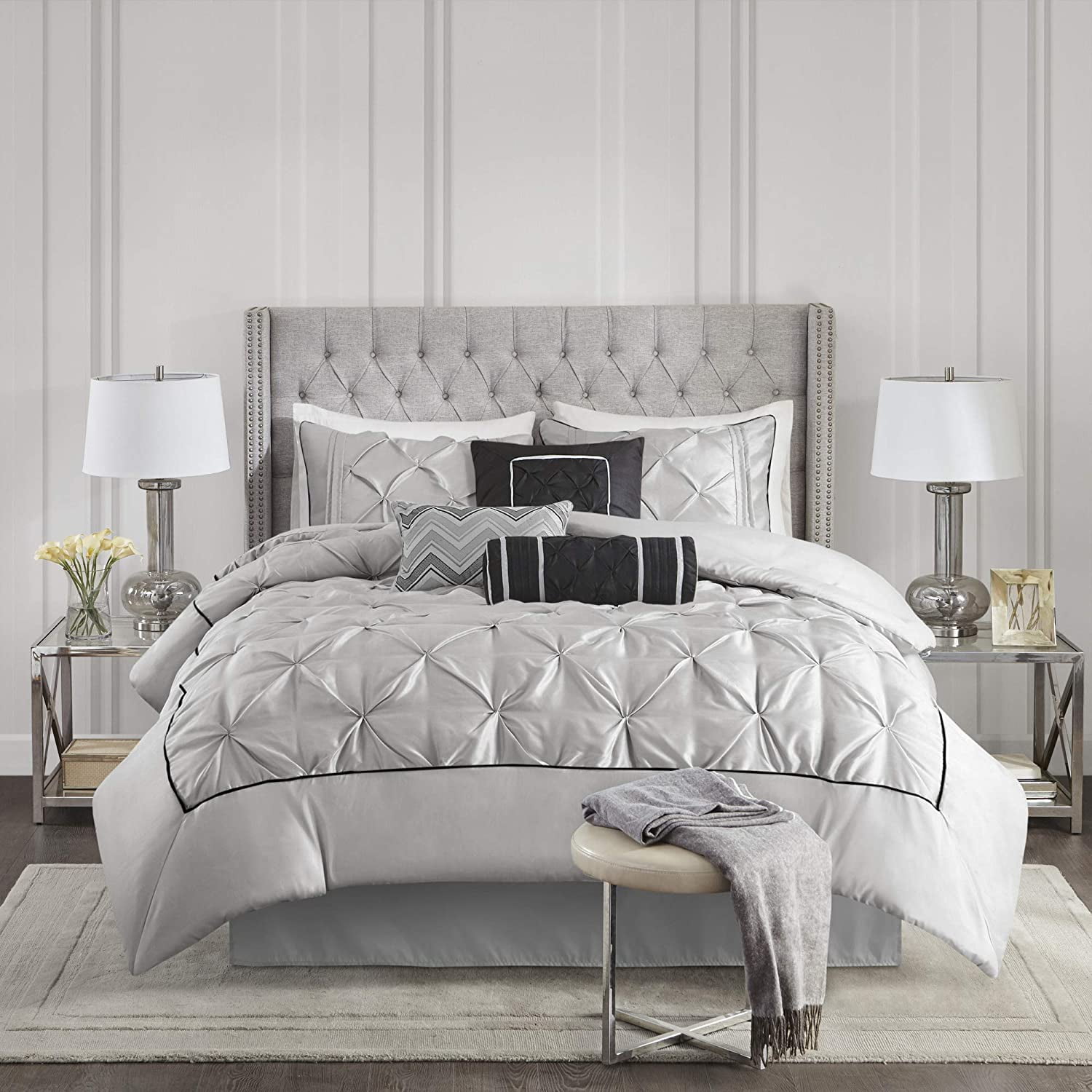 Madison Park Wilma 7Piece Queen (90 Inch x 90 Inch) 100 Polyester