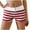 Wine, variant on BiZtdJrK Striped Shorts for Women Colorblock Button Front Elastic Low Waist Shorts Comfy Slim Fit Pajama Shorts Gold L