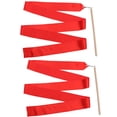 thumbnail image 4 of 2Pcs 2m Colorful Rhythmic Gymnastics Ribbon Dancing Gymnastics Ribbon Dancing Streamers for Kids Children (Red), 4 of 8