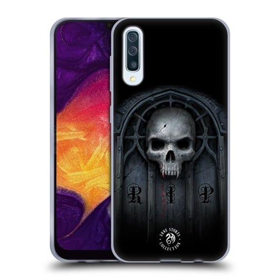 Head Case Designs Officially Licensed Anne Stokes Gothic Await The Night Skull Soft Gel Case Compatible with Samsung Galaxy A50/A30s (2019)